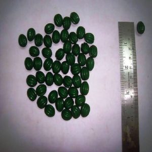 Acrylic Oval Beads - Green