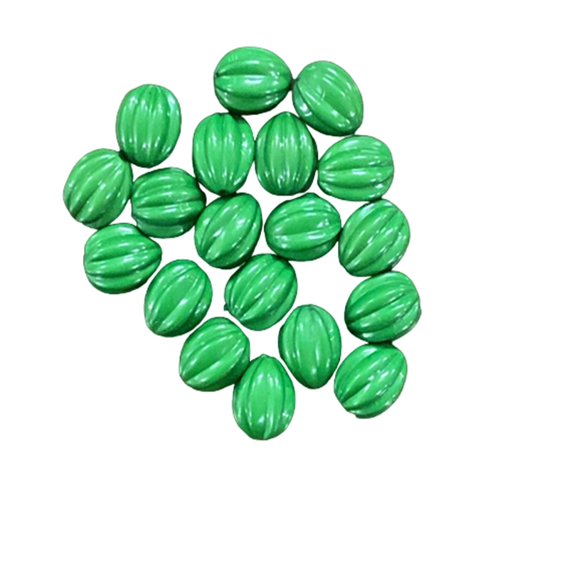 Acrylic Oval Beads - Green