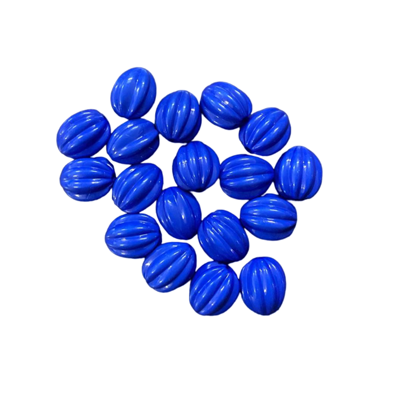 Acrylic Oval Beads - Blue