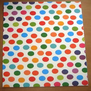 Polka Dot Printed Paper