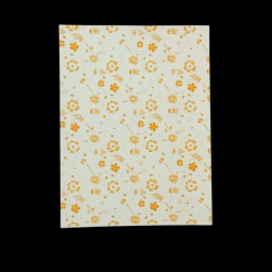 Orange Flower Print Pattern Paper