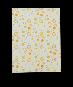 Orange Flower Print Pattern Paper