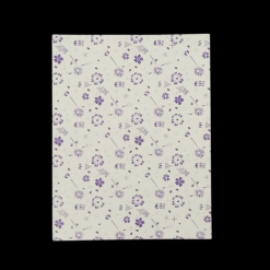 Purple Flower Print Pattern Paper