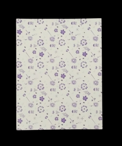 Purple Flower Print Pattern Paper