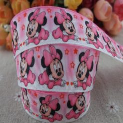 Grosgrain Printed Ribbon Minnie Theme