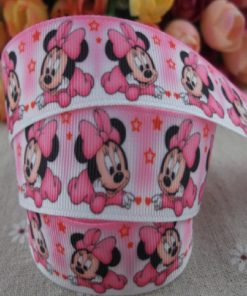 Grosgrain Printed Ribbon Minnie Theme