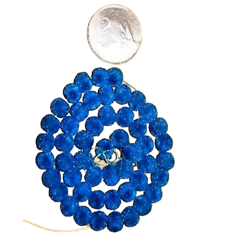 Velvet Beads - Blue