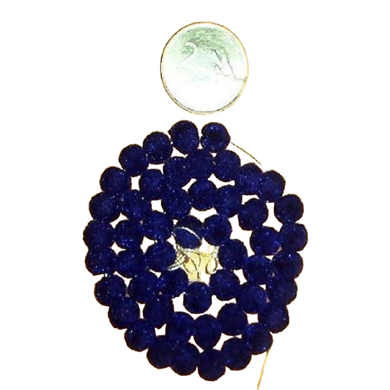 Velvet Beads - Dark Blue