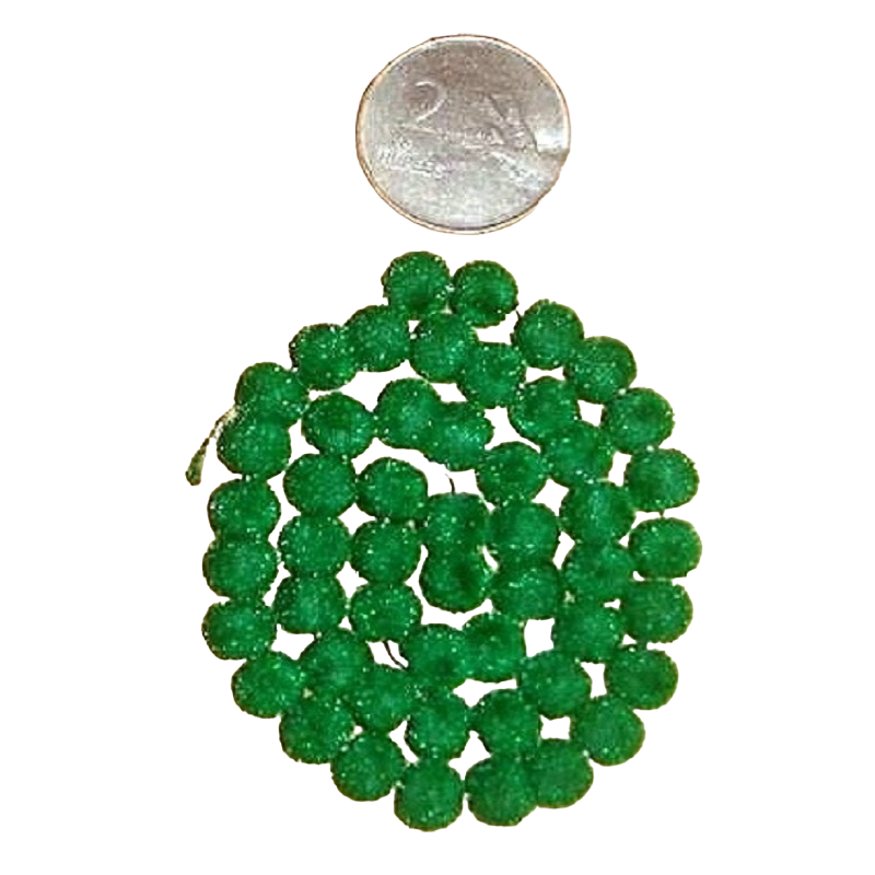 Velvet  Beads - Green