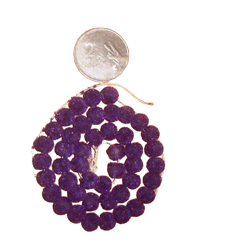 Velvet  Beads - Purple