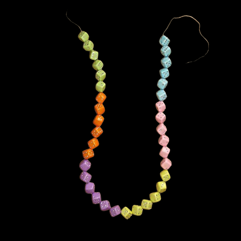Acrylic Mixed-Coloured Beads