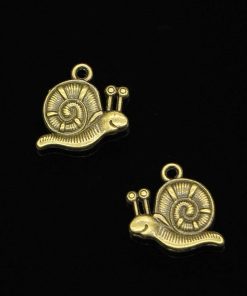 Antique Bronze Snail Charm