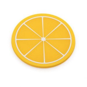 Fruit Theme Silicone Table Coaster – Lemon