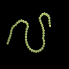 Round Parrot Green Faceted Glass Beads