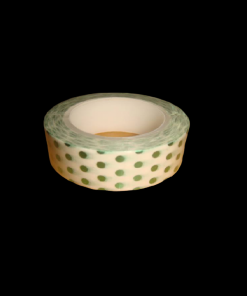 Shiny Tape Green With Polka Dot