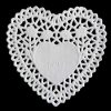Heart White Paper Lace Doilies