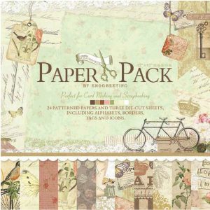 Eno Greeting Cycle With Butterfly Design Paper Pack