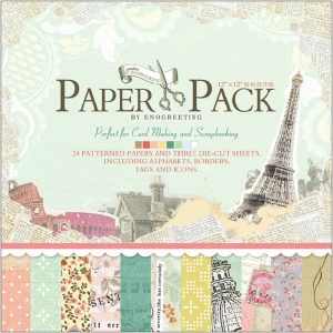 Eno Greeting Eiffel Tower With Dots Paper Pack
