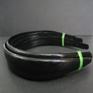 Plastic Plain Headbands Black Colour