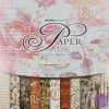 Eno Greeting Pink Big Roses With Leaf Pattern Design Paper Pack
