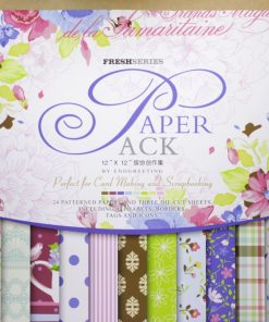 Eno Greeting Fresh Series Blue & Pink Pattern Design Paper Pack