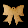 Christmas Bow MDF Cutout