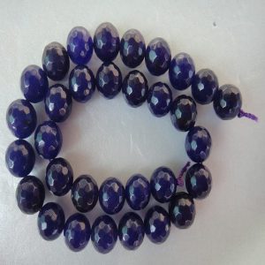 Navy Blue Agate Beads