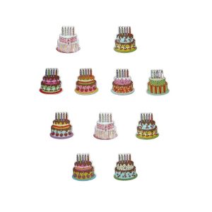 Mixed Birthday Cake Button