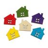 Cute House Pattern Button