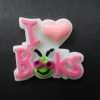 I Love Books Resin Embellishment