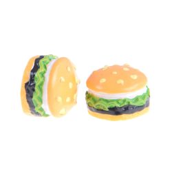 Miniature Hamburger Resin Embellishment