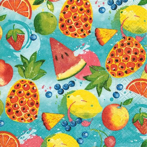 Tropical fruits Decoupage Napkin
