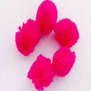 Dark Pink Yarn Pom Pom