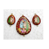 Tear Drop Tanjore Art Pendant