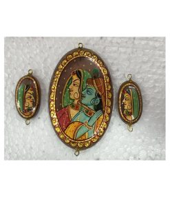 Oval Tanjore Art Pendant