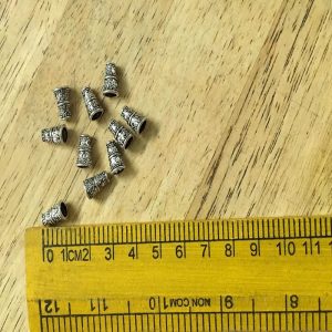 German Silver Cone Beads