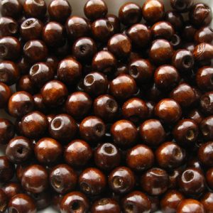 Dark Brown Wooden Beads