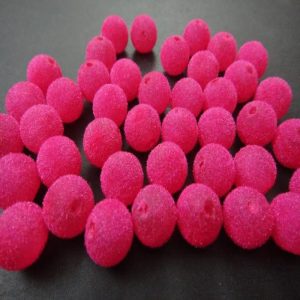Candy Colour Velvet Beads Pink