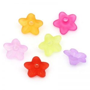 Frosted Flower Beads