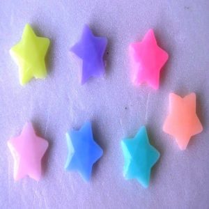Acrylic Small Star Beads