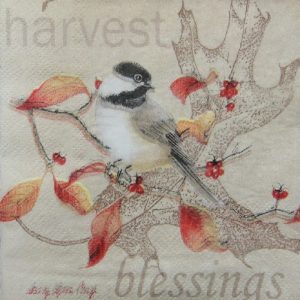 Harvest Blessings Decoupage Napkin
