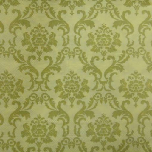 Golden Damask Decoupage Napkin