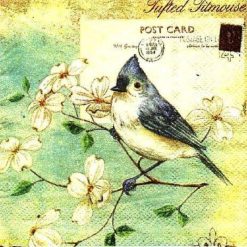 Yellow Bird Decoupage Napkin