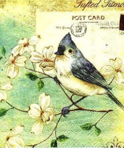 Yellow Bird Decoupage Napkin