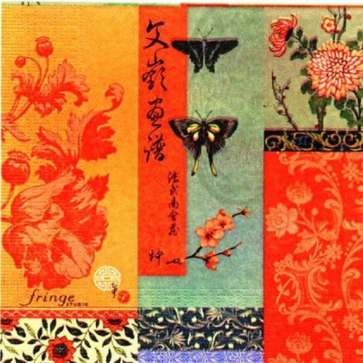 Oriental Theme Decoupage Napkin