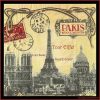 Tour Eiffel Paris Decoupage Napkin