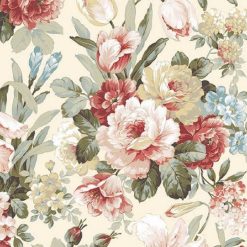 Cream Flowers Decoupage Napkin