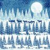 Winter Moon Decoupage Napkin