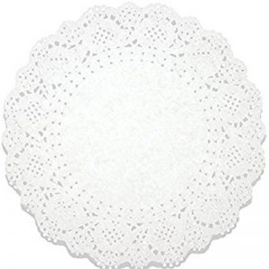 Round White Paper Lace Doilies