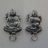 Goddess Lakshmi Pattern German Silver Earring Studs